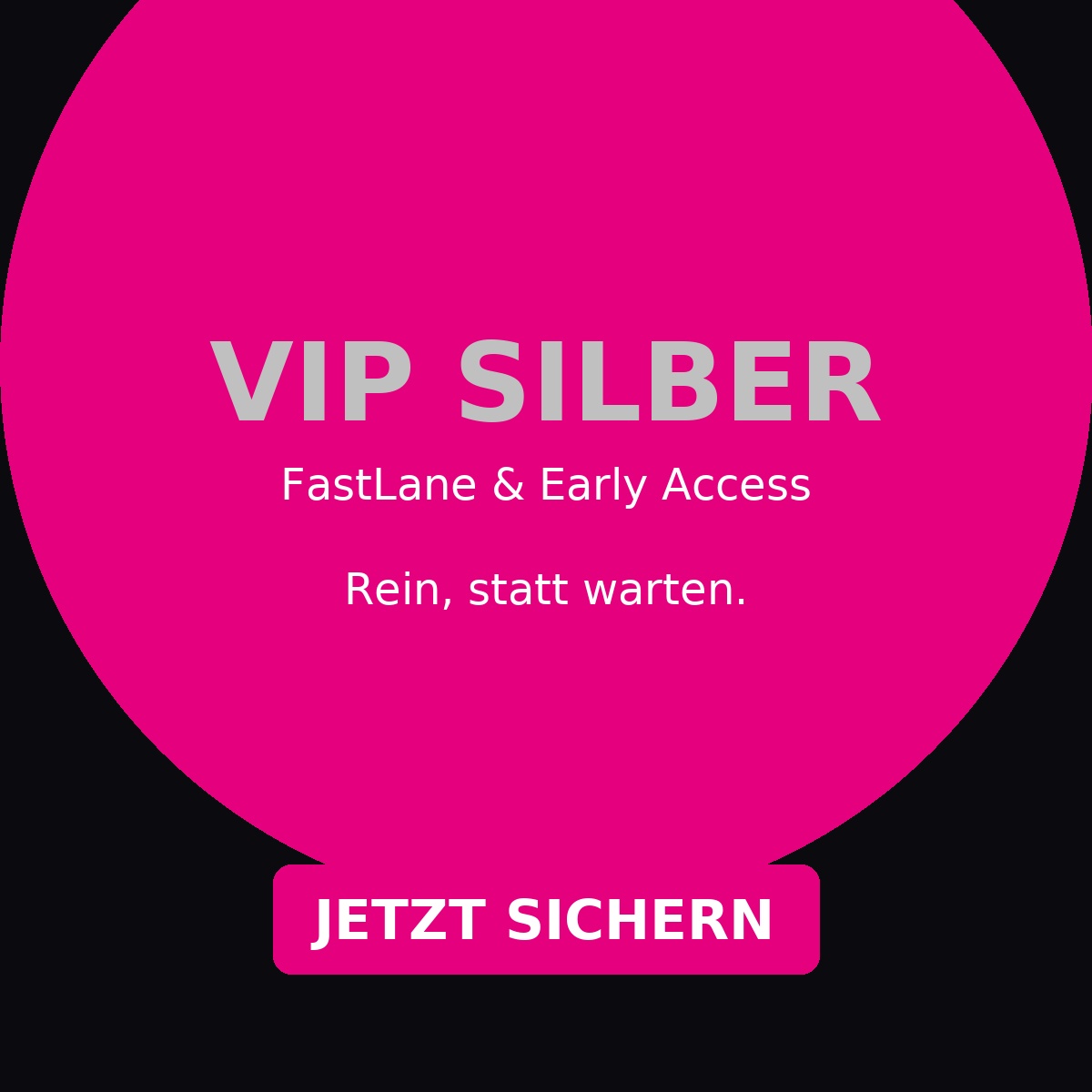 VIP-Ticket Silber FastLane & Early Access (streng limitiert)